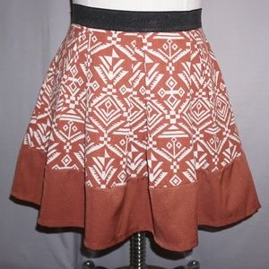 Ya Box Pleat Patterned Skirt  - Medium
